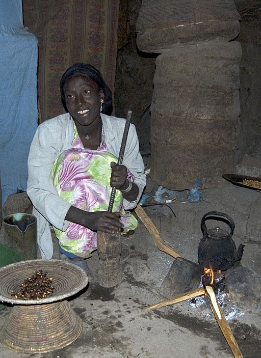 Grinding Coffee in Ceremony